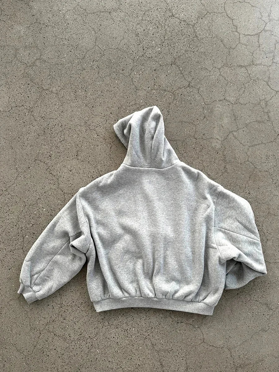 Oversized Y2K Zipper Hoodie for Women | Harajuku Streetwear