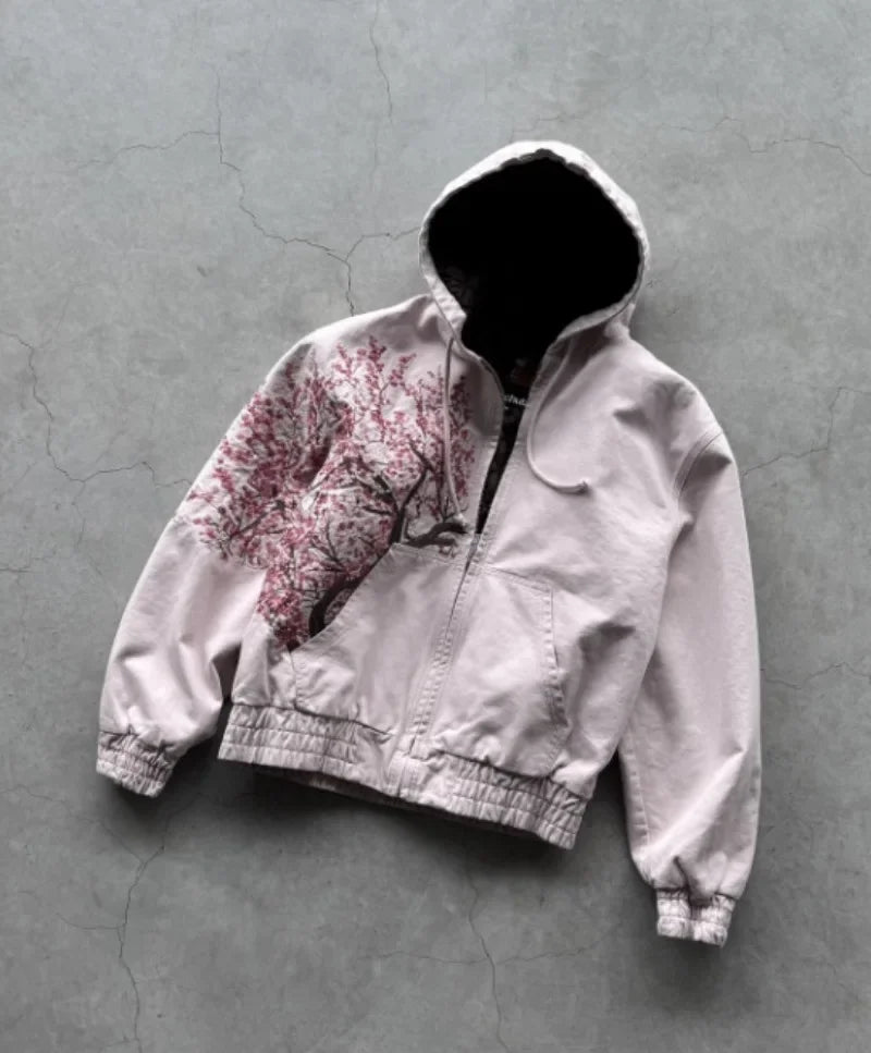 Oversized Y2K Zipper Hoodie for Women | Harajuku Streetwear