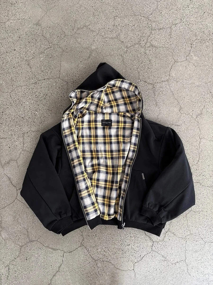 Oversized Y2K Zipper Hoodie for Women | Harajuku Streetwear