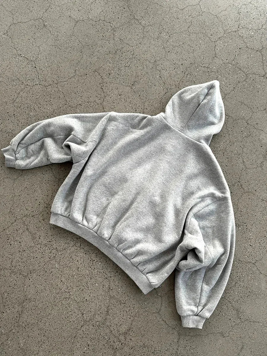 Oversized Y2K Zipper Hoodie for Women | Harajuku Streetwear