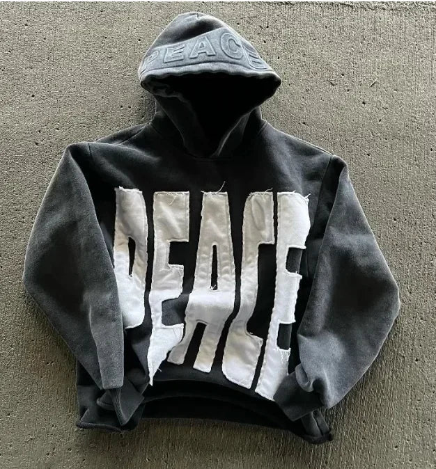 Oversized Y2K Zipper Hoodie for Women | Harajuku Streetwear