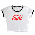 Y2k Crop Top Street Beauty Fashion Splice Design Letters Tight Baby Wear Spicy Girl Short Sleeves Women's Clothing T-shirts Punk