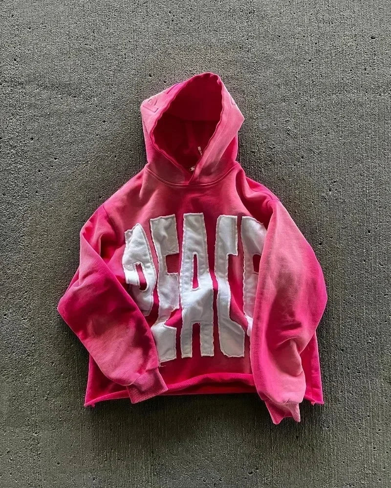 Oversized Y2K Zipper Hoodie for Women | Harajuku Streetwear